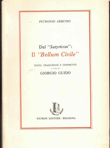 Dal "satyricon":Il "Bellum Civile" - copertina