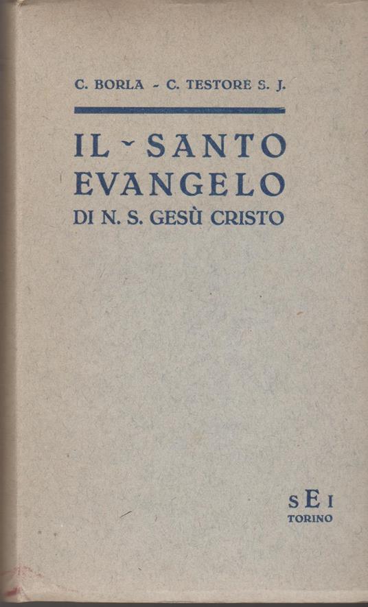 IL SANTO VANGELO di N.S. Gesù Cristo - copertina