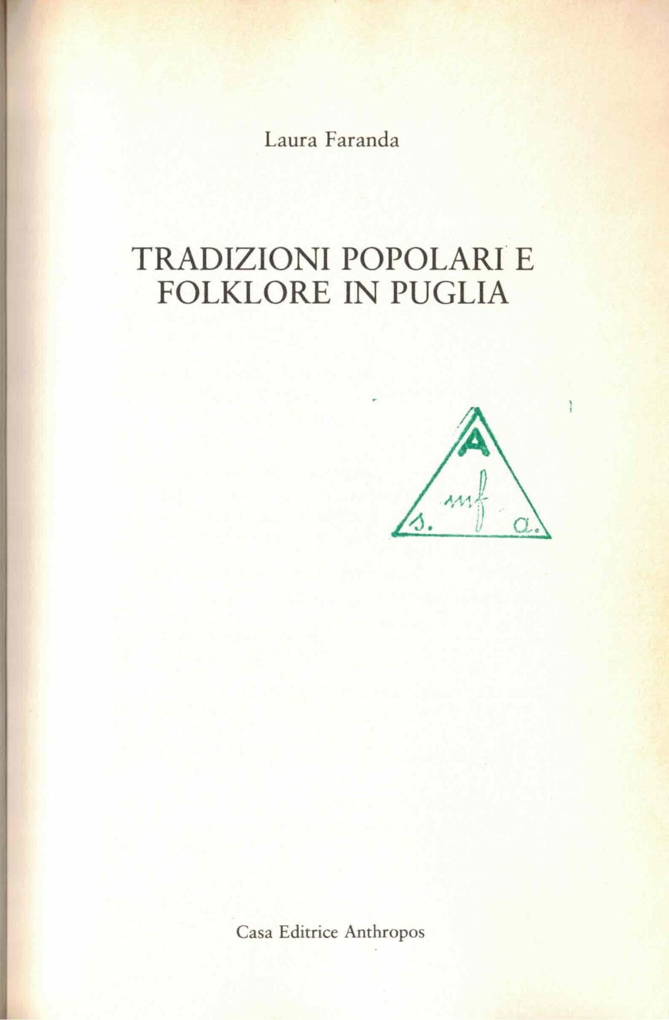 Le tradizione popolari in Puglia