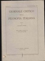 Giornale critico della filosofia italiana-Fascicolo III Settembre-Dicembre 1987-Volume VII