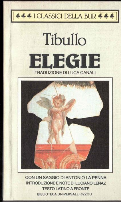 Tibullo Elegie - Albio Tibullo - copertina