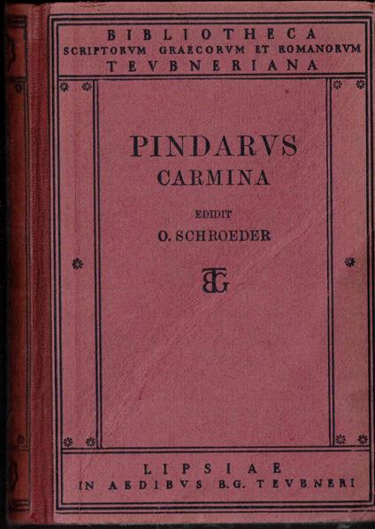 Pindarus Carmina - copertina