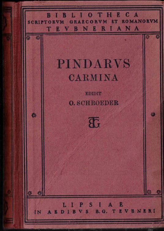 Pindarus Carmina - copertina