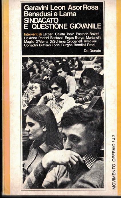 Sindacato e questione giovanile - copertina