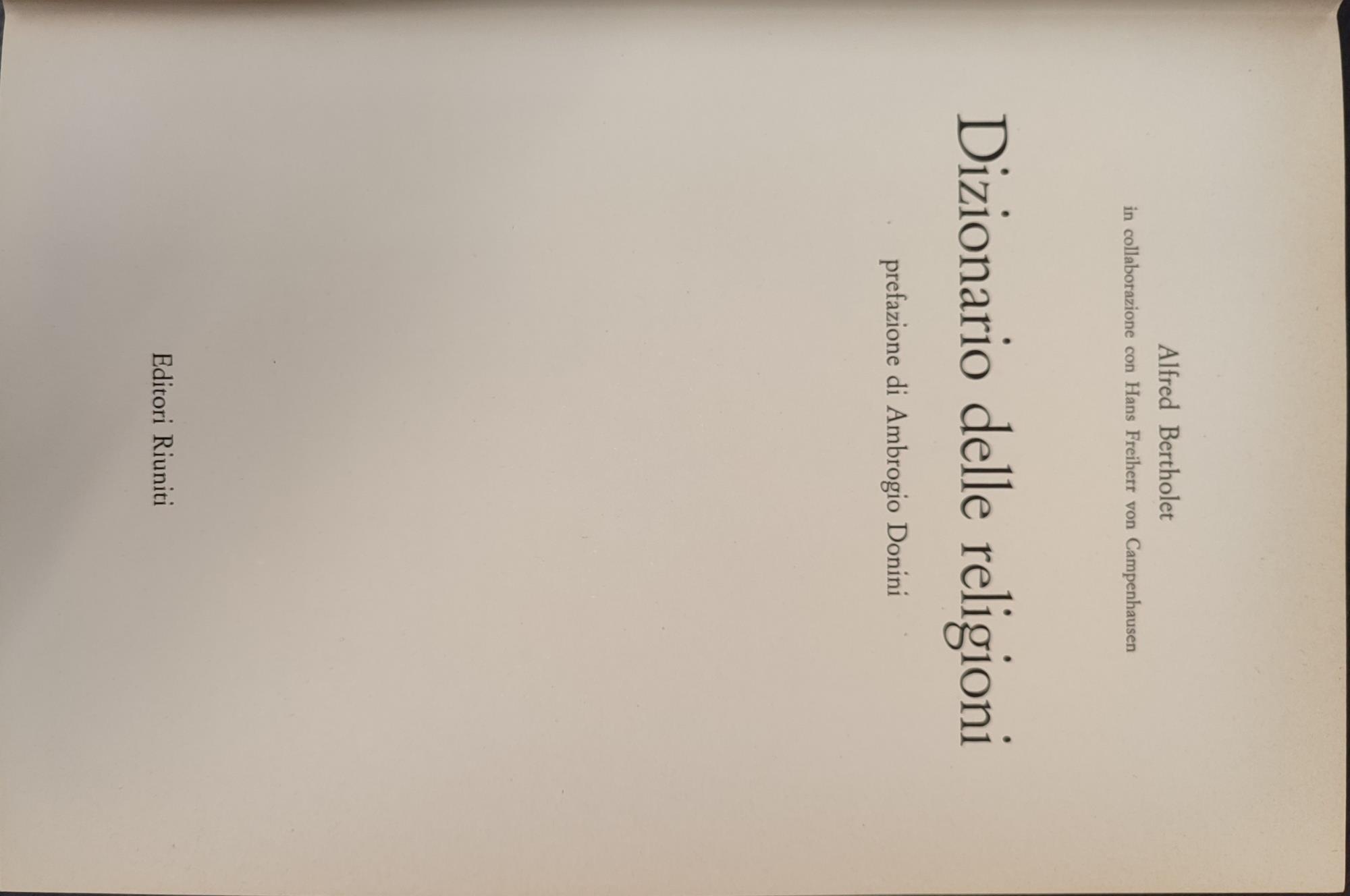 Dizionario delle religioni