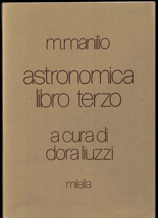 Astronomia libro terzo - copertina