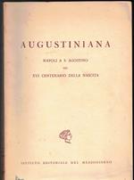 Augustiniana napoli A S. Agostino nel XVI centenario della nascita