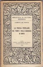 La poesia popolare nel tempo e nella coscienza di Dante