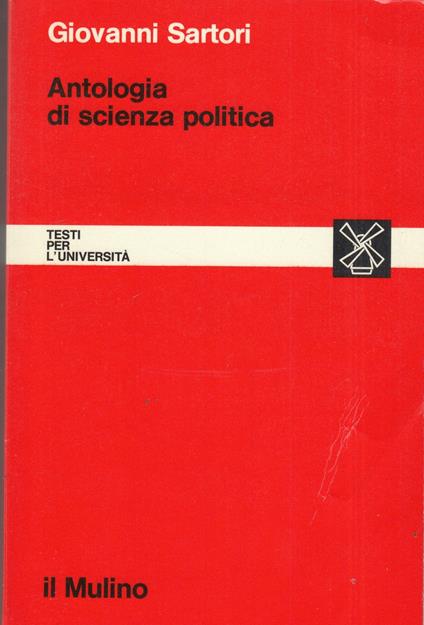 Antologia di scienze politica - Giovanni Sartori - copertina