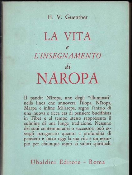 La vita e l'insegnamento di Naropa - Herbert V. Guenther - copertina
