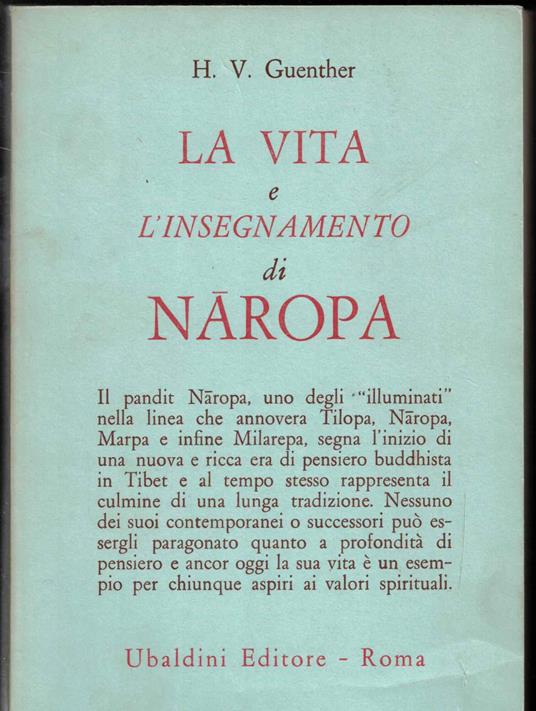 La vita e l'insegnamento di Naropa - Herbert V. Guenther - copertina