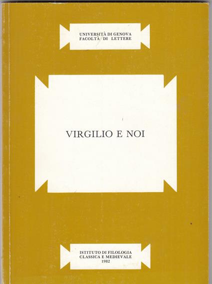 Virgilio e noi - copertina