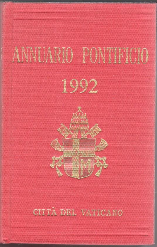 Annuario Pontificio: Per L'Anno 1992 - copertina