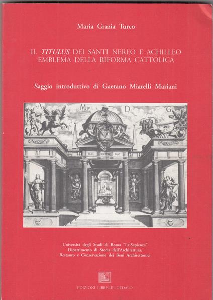 Il titulus dei Santi Nereo e Achilleo. Emblema della riforma cattolica - copertina