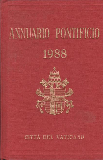 Annuario Pontificio Per L'Anno 1988 - copertina
