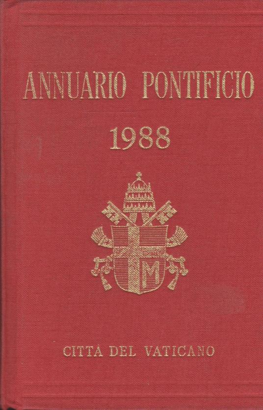 Annuario Pontificio Per L'Anno 1988 - copertina