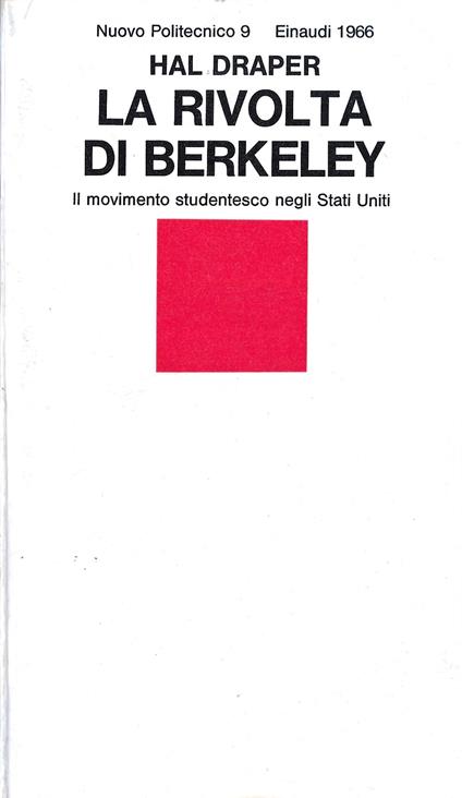 La Rivolta Di Berkeley - Hal Draper - copertina