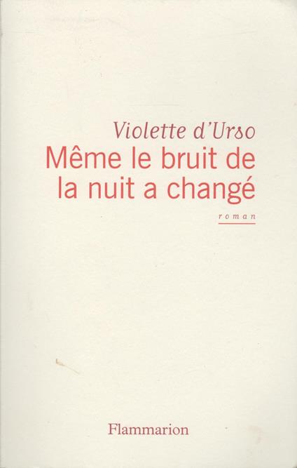 Même le bruit de la nuit a changé - copertina