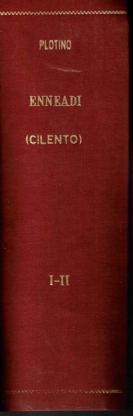 Plotino Ennaudi (Cilento) Volume I - Plotino - copertina