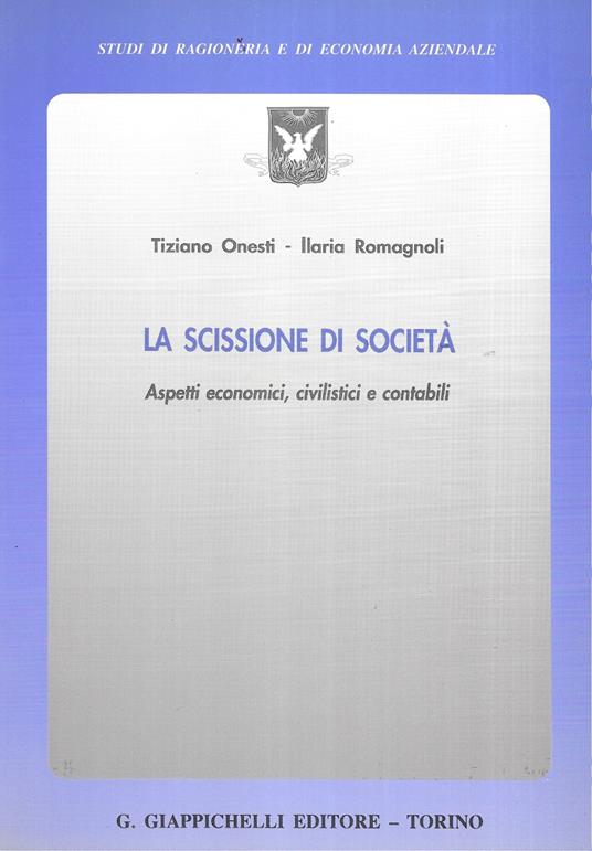 La Scissione Di Società - copertina