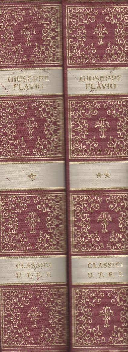 Antichità giudaiche Vol I-II - Giuseppe Flavio - copertina