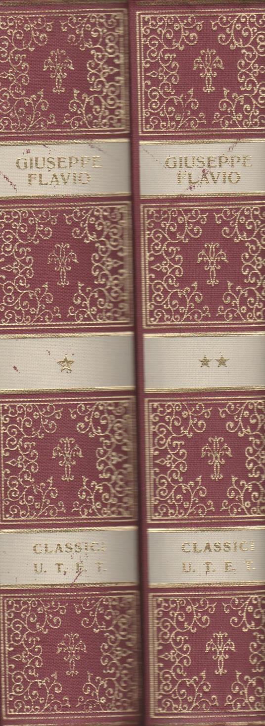 Antichità giudaiche Vol I-II - Giuseppe Flavio - copertina