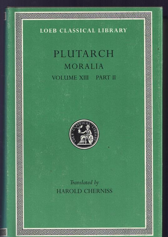 Plutarch's Moralia: Part Two : Stoic Essays: XIII - Plutarco - copertina