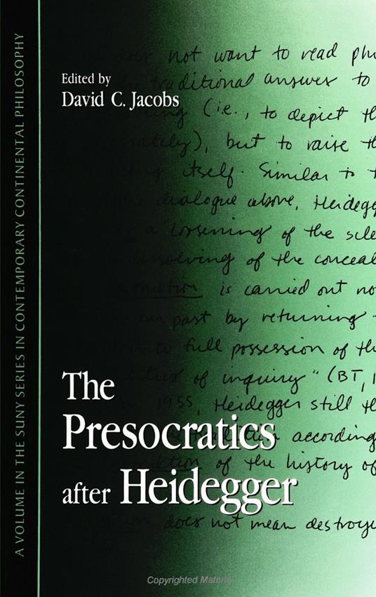 The Presocratics After Heidegger - copertina