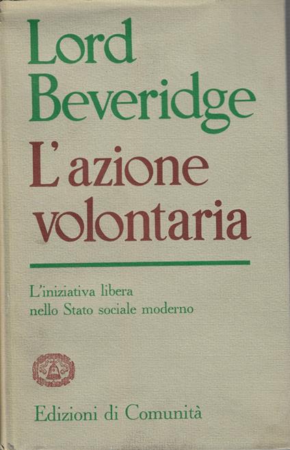 L'azione volontaria - copertina