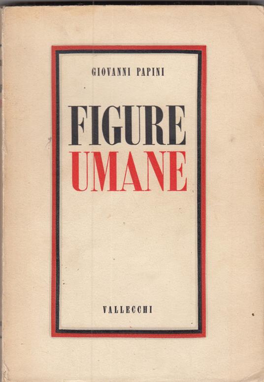Figure umane - Giovanni Papini - copertina