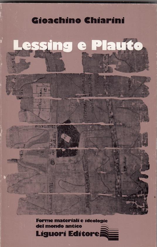Lessing e Plauto - Gioachino Chiarini - copertina