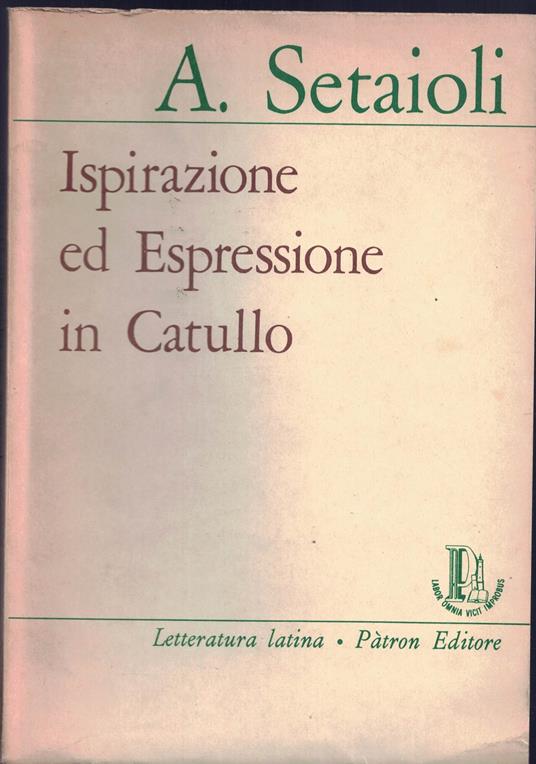 Ispirazione ed Espressione in Catullo - copertina