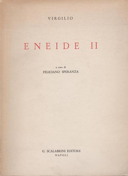 Eneide Libro Ii - copertina