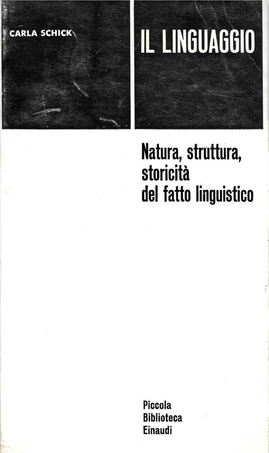 Il Linguaggio - Carla Schick - copertina