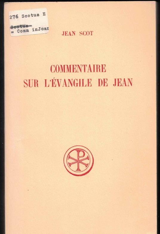 Commentaire sur l'Évangile de Jean - Edition Bilingue latino e francese - copertina