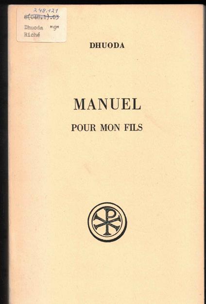 Manuel Pour Mon Fils. Edition Bilingue Francais-Latin - copertina