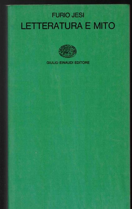 Letteratura e mito - copertina