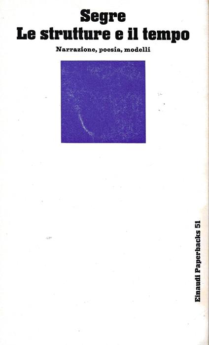 Le Strutture E Il Tempo - Cesare Segre - copertina