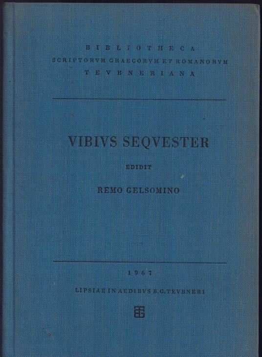 Vibius Sequester - copertina