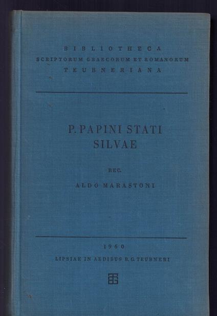 Silvae - copertina