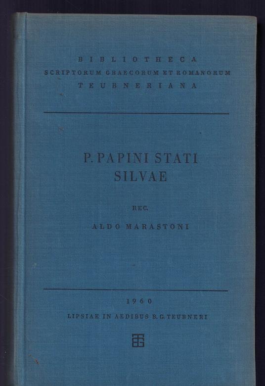 Silvae - copertina