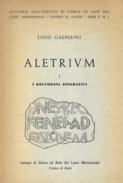 Aletrivm - Lidio Gasperini - copertina