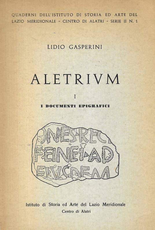 Aletrivm - Lidio Gasperini - copertina