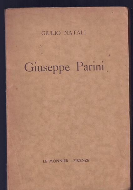 Giuseppe Parini - Giulio Natali - copertina