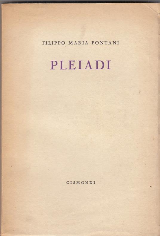Pleiadi - copertina