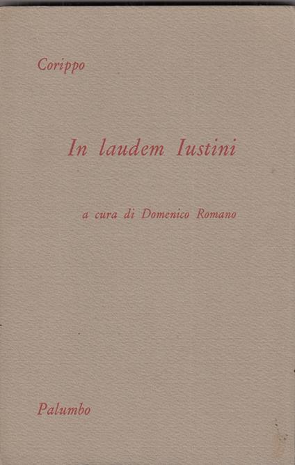 In laudem Iustini - copertina