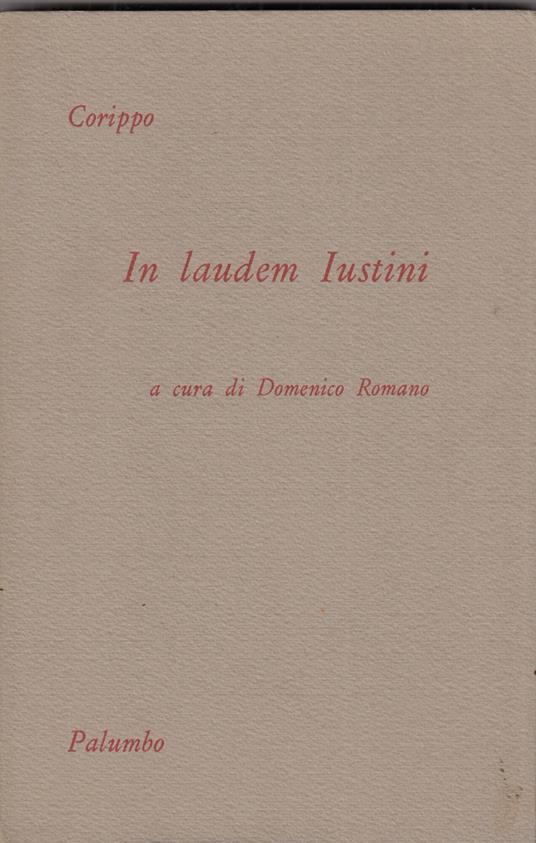 In laudem Iustini - copertina