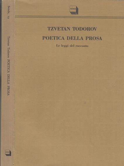 Poetica della prosa - copertina