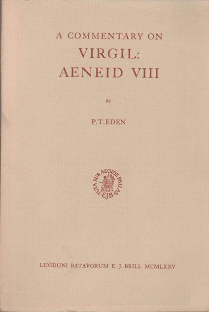 A Commentary on Virgil: Aeneid VIII: 35 - copertina