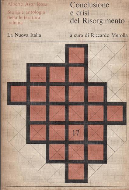 Conclusione e crisi del Risorgimento - Alberto Asor Rosa - copertina